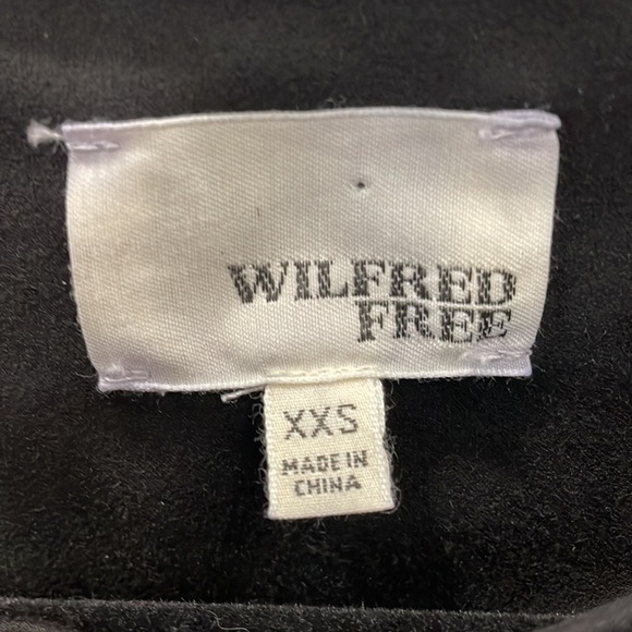 Aritzia Wilfred Free Nori Black Faux Suede Dress - Picture 5 of 10